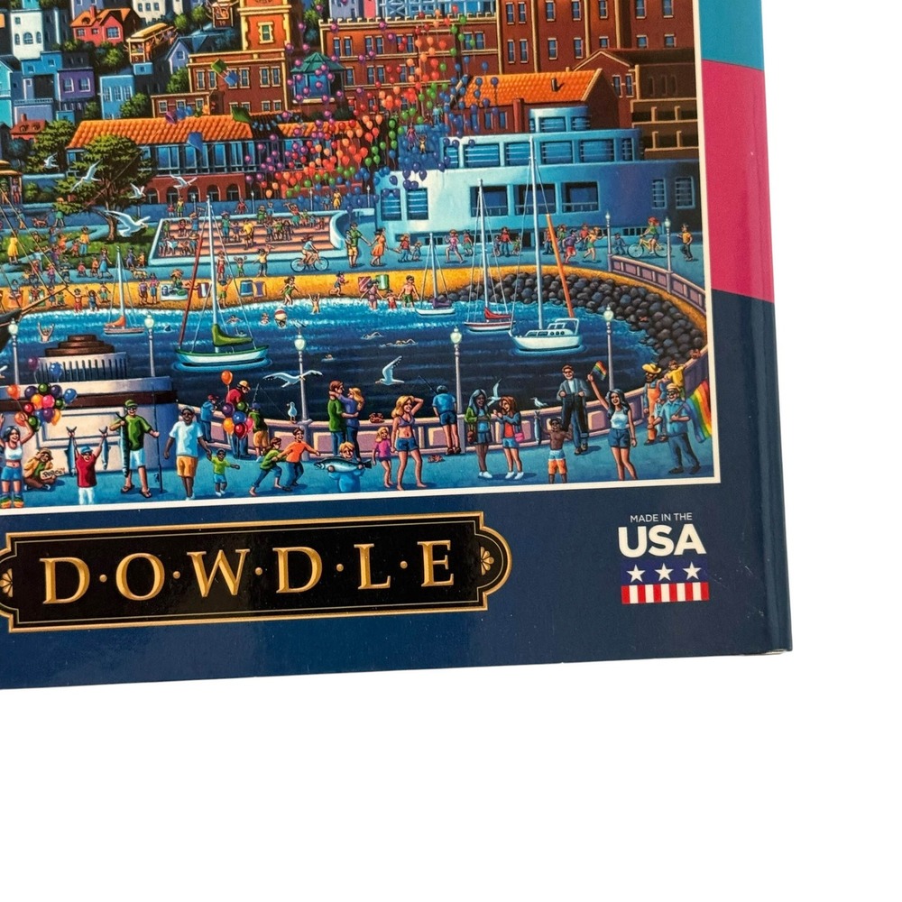Dowdle San Francisco Pier 500 Piece Puzzle Eric Dowdle Folk Art 888584 UNCOUNTED - Picture 6 of 10